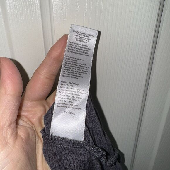 Evans Woman’s Long Sleeve Gray Tee Size 16 Plus Scoop Neck - Picture 4 of 9